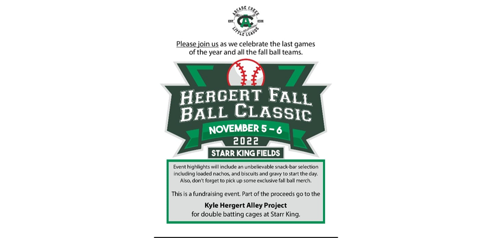 The 1st Annual Hergert Memorial Classic Fall Ball Tournament
